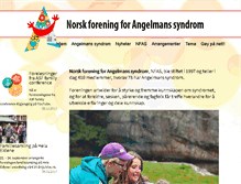 Tablet Screenshot of angelman.no