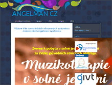 Tablet Screenshot of angelman.cz